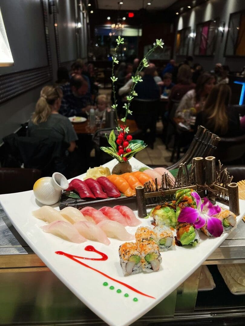 A plate of food on top of a table.