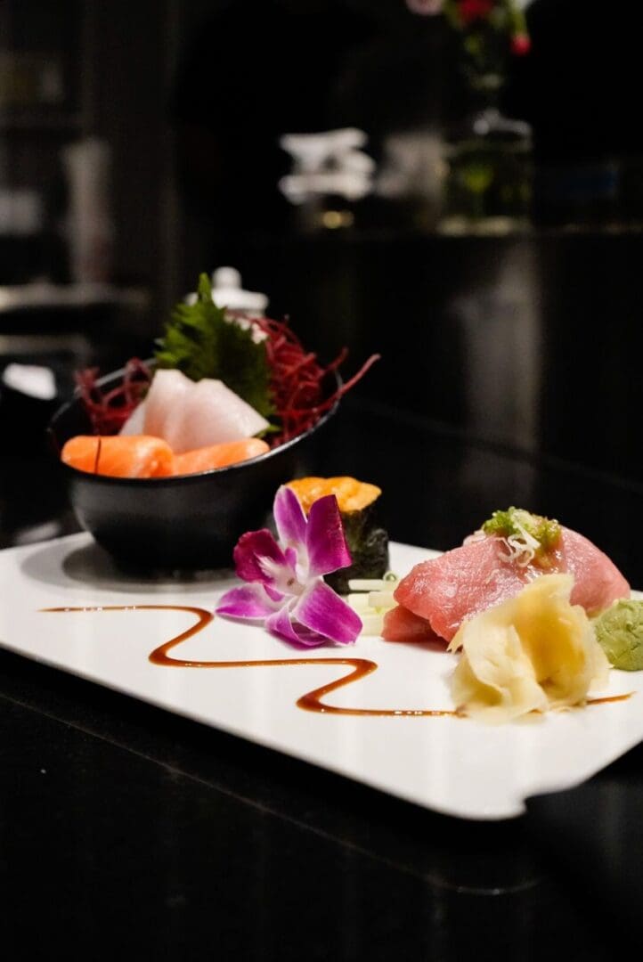 A plate of food on top of a table.